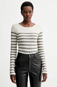 Longsleeve Marc O'Polo  beżowy damski 510219652597