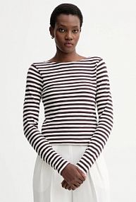 Longsleeve Marc O'Polo  brązowy damski 510219652597