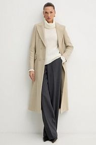 Płaszcz Silvian Heach  beżowy damski GPA25010CP