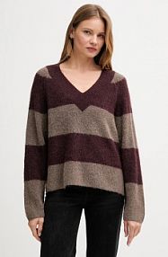 Sweter MOS MOSH  bordowy damski 173090