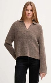 Sweter MOS MOSH  brązowy damski 173070