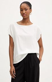 T-shirt Silvian Heach  biały damski GPA25528BL