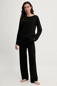 Piżama HUGO  czarna damska 50556636