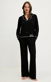 Piżama Karl Lagerfeld  czarna damska B1W45010