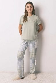 Piżama Women'secret  zielona damska 3592473