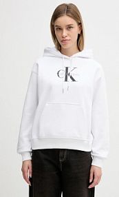 Bluza przez głowę Calvin Klein Jeans  biała LV047E221G