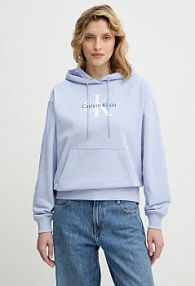 Bluza przez głowę Calvin Klein Jeans  niebieska LV047E221G