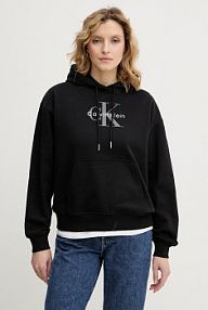 Bluza przez głowę Calvin Klein Jeans  czarna LV047E221G