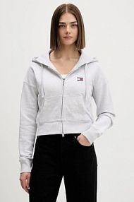 Bluza rozpinana Tommy Jeans  szara damska DW0DW21976