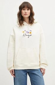 Bluza przez głowę HUGO  beżowa 50555814