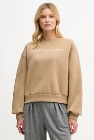 Bluza przez głowę Tommy Hilfiger  beżowa WW0WW47831