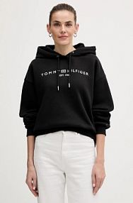 Bluza przez głowę Tommy Hilfiger  czarna WW0WW47832