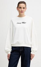 Bluza przez głowę Tommy Hilfiger  biała WW0WW48783