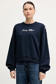 Bluza przez głowę Tommy Hilfiger  granatowa WW0WW48783