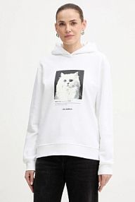 Bluza przez głowę Karl Lagerfeld  biała B1W20012