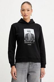 Bluza przez głowę Karl Lagerfeld  czarna B1W20012