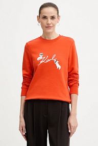 Bluza przez głowę Karl Lagerfeld  pomarańczowa B1W20031