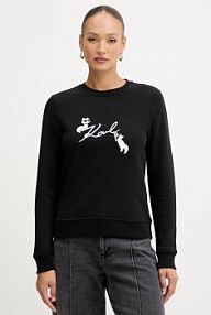 Bluza przez głowę Karl Lagerfeld  czarna B1W20031