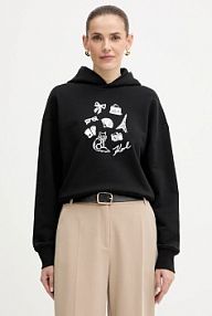 Bluza przez głowę Karl Lagerfeld  czarna B1W20019