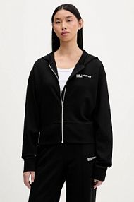 Bluza rozpinana Karl Lagerfeld Jeans  czarna damska B1W20062