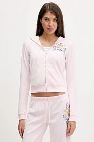 Bluza rozpinana Juicy Couture  różowa damska JCNAS126451