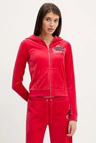 Bluza rozpinana Juicy Couture  czerwona damska JCNAS126451