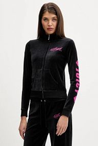 Bluza rozpinana Juicy Couture  czarna damska JCNAS126453