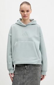 Bluza przez głowę Adidas  turkusowa KC7747