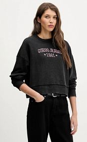 Bluza przez głowę Guess Jeans  czarna W6RQ04.KCPR1