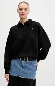 Bluza przez głowę Guess Jeans  czarna W6RQ05.KD122