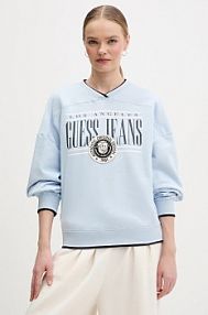 Bluza przez głowę Guess Jeans  niebieska W6RQ09.K68I4