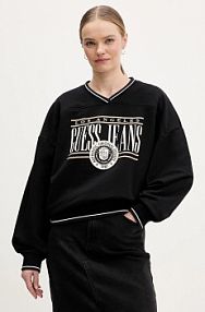 Bluza przez głowę Guess Jeans  czarna W6RQ09.K68I4