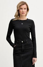 Longsleeve Calvin Klein Jeans  czarny damski LV047E205G