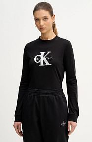 Longsleeve Calvin Klein Jeans  czarny damski LV047E820G