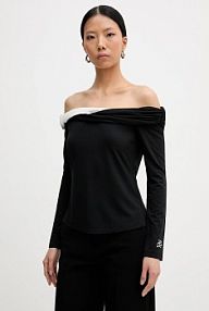 Bluzka Karl Lagerfeld  czarna damska B1W17009