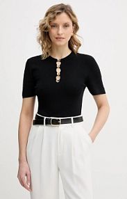 T-shirt Karl Lagerfeld  czarny damski B1W18014