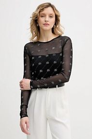 Longsleeve Karl Lagerfeld  czarny damski B1W17024