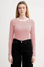 Longsleeve Marc O'Polo  czerwony damski 600207452011