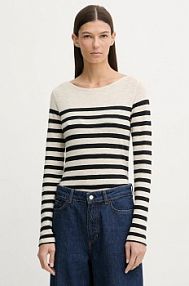 Longsleeve Marc O'Polo  beżowy damski 600219652597