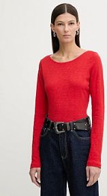 Longsleeve Marc O'Polo  czerwony damski 600226152199