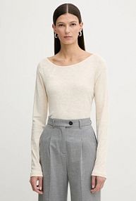 Longsleeve Marc O'Polo  beżowy damski 600226152199