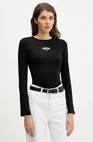 Longsleeve Guess Jeans  czarny damski W6RP22.KA0H1