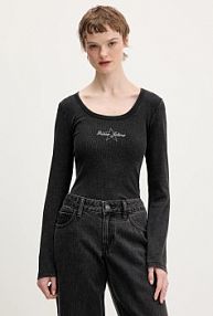 Longsleeve Guess Jeans  czarny damski W6RP24.KA0H1