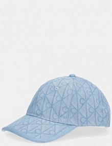 Czapka z daszkiem Calvin Klein  niebieska damska LV04F5042G