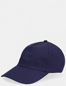 Czapka z daszkiem Calvin Klein  granatowa damska LV04F5044G