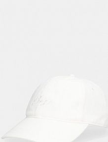 Czapka z daszkiem Boss  beżowa damska 50558395