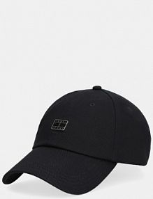 Czapka z daszkiem Tommy Jeans  czarna damska AW0AW18096