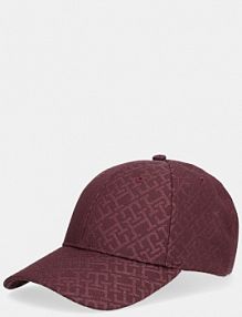 Czapka z daszkiem Tommy Hilfiger  bordowy damska AW0AW18058