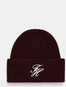 Czapka zimowa Tommy Hilfiger  bordowy damska AW0AW18515