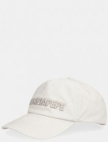 Czapka z daszkiem PATRIZIA PEPE  beżowa damska 8F0108.A708